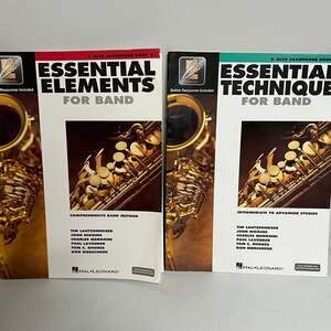 Essential Elements for Band - Eb Alto Saxophone Book 2 and Book 3